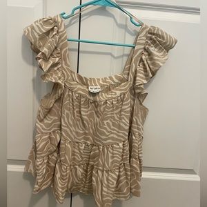 Arula Peplum Tiered Tank Top